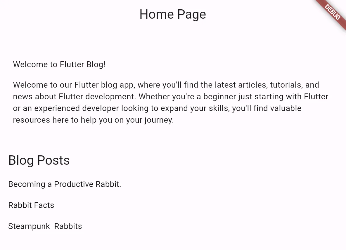 Display the contents from the posts collection